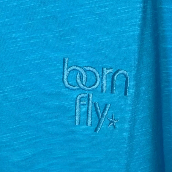 Born Fly Teal V - Neck Size 2XL New In Bag - Picture 2 of 6